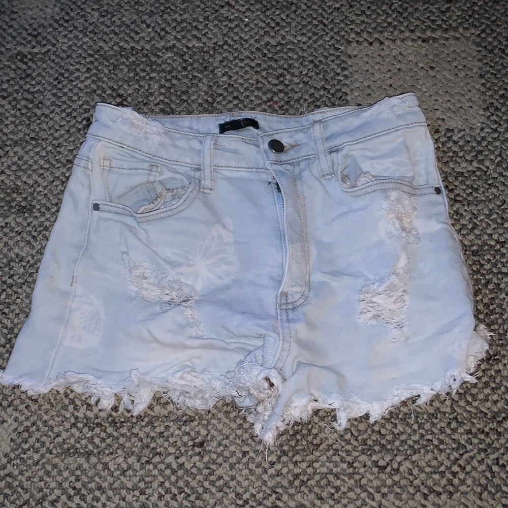 Women’s blue denim shorts, size 5